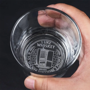 J'aime mon fumeur et peut-être trois personnes rétro - Verre à whisky gravé personnalisé