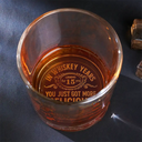 Birthday You Just Got More Delicious - Personalized Engraved Whiskey Glass