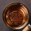 Birthday You Just Got More Delicious - Personalized Engraved Whiskey Glass