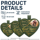 Custom Photo God Knew My Heart Needed You - Personalized Custom Shaped Leather Keychain