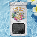 Beach Please I'm On Vacay Mode Chillin' Girl - Pochette étanche personnalisée pour téléphone