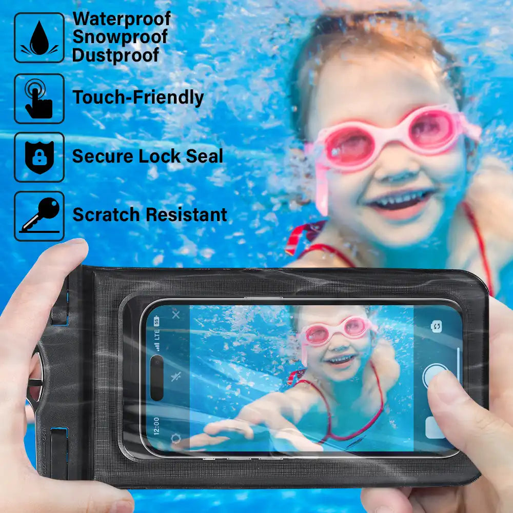 Beach Please I'm On Vacay Mode Chillin' Girl - Personalized Waterproof Phone Pouch