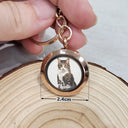 Custom Photo In Loving Memory Of My Beloved Dog, Cat, Family - Personalized Keepsake Keychain