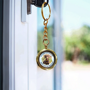 Custom Photo I Will Carry You Pet Memorial - Personalized Keepsake Keychain