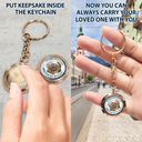 Custom Photo I Will Carry You Pet Memorial - Personalized Keepsake Keychain