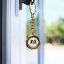 Custom Photo A Piece Of My Heart Rainbow Bridge Pet Memorial - Personalized Keepsake Keychain