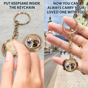 Custom Photo Your Wings Were Ready But My Heart Was Not Memorial Pet, Family - Personalized Keepsake Keychain