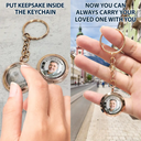 Custom Photo I Will Carry You Family Memorial - Personalized Keepsake Keychain