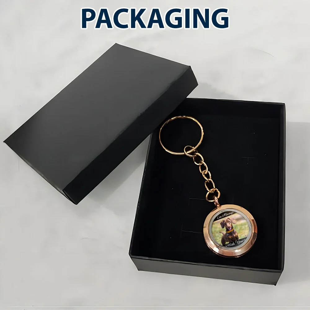 Porte-clés souvenir personnalisé avec photo « Je suis toujours avec toi » 