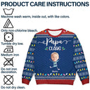 Custom Photo Papa Claus Nana Mama Dada - Personalized Unisex Ugly Sweater