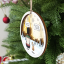 I Miss You Pet Memorial A Girl And Her Dogs - Personalized Mirror Ornament