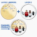 I Miss You Pet Memorial A Girl And Her Dogs - Personalized Mirror Ornament