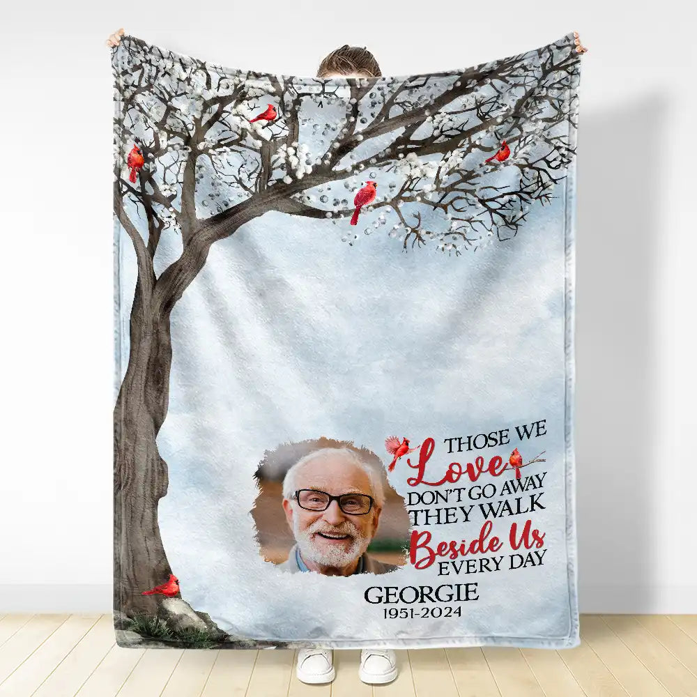 Memorial, Family - Custom Photo I'm Always With You Memorial - Personalized Fleece Blanket, Sherpa Blanket