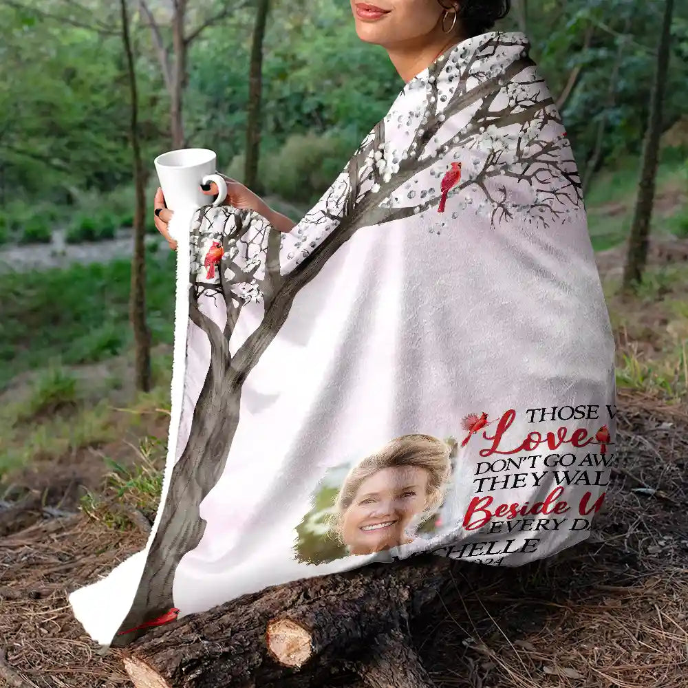 Memorial, Family - Custom Photo I'm Always With You Memorial - Personalized Fleece Blanket, Sherpa Blanket