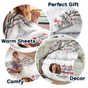 Memorial, Family - Custom Photo I'm Always With You Memorial - Personalized Fleece Blanket, Sherpa Blanket