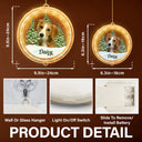 Pet Lovers - Custom Photo Pet Face Christmas Gift For Dog Cat Lovers - Personalized LED Pendant Light