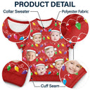 Christmas,Custom Photo,Family,Gift For Bestie,Funny,Continue Shopping - Custom Photo Santa Hat Funny Family Face - Personalized Short Sleeve Sweater