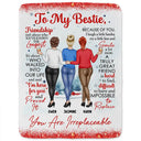 Gift For Bestie - A Truly Great Friend Is Hard To Find You Are Irreplaceable - Personalized Fleece Blanket, Sherpa Blanket