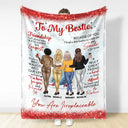 Gift For Bestie - A Truly Great Friend Is Hard To Find You Are Irreplaceable - Personalized Fleece Blanket, Sherpa Blanket