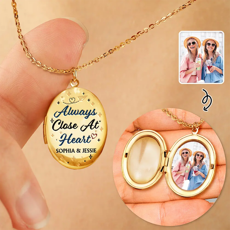 Personalized Handbag Photo Necklace - Custom Engraved Pendant For Women, 20" Chain, Gold/Silver/Rose Gold
