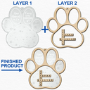 Pet Lovers, Dog Lovers, Cat Lovers -  Dog Cat Furry Little Christmas Crossword Scrabble - Personalized 2-Layered Mix Ornament