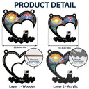 Pet Lovers,Memorial,Sad - Pet Memorial My Hardest Goodbye Dog Cat - Personalized Window Hanging Suncatcher Ornament