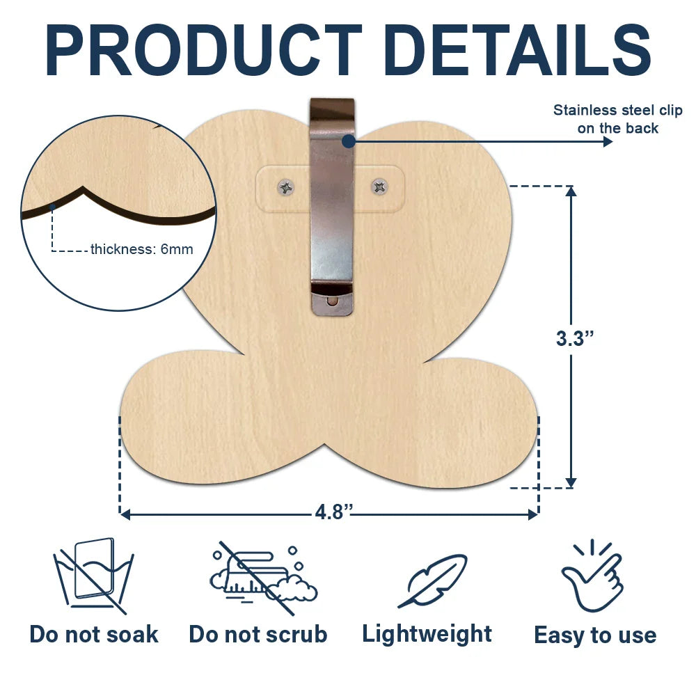 Gift For Couples - Custom Photo Drive Safe Husband Love From Wife - Personalized Custom Shaped Car Visor Clip