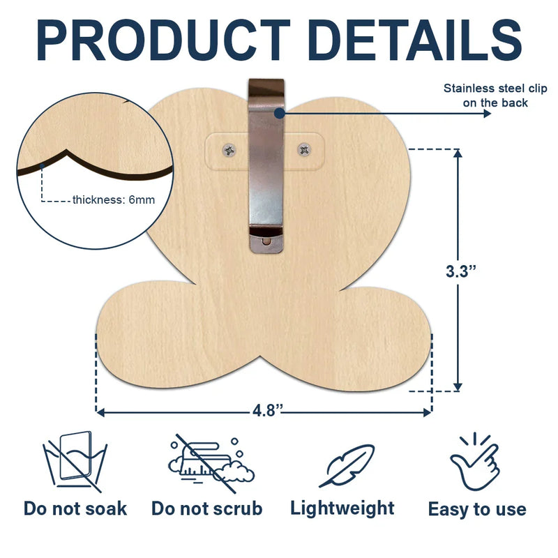 Gift For Couples - Custom Photo Drive Safe Husband Love From Wife - Personalized Custom Shaped Car Visor Clip