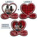 Conduisez prudemment, je t'aime à mon mari de la part de ma femme, couple - Clip de pare-soleil de voiture personnalisé