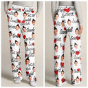 Gift For Couples, Gift For Husband - Custom Photo And Name Of Wife For Husband - Personalized Pajama Pants
