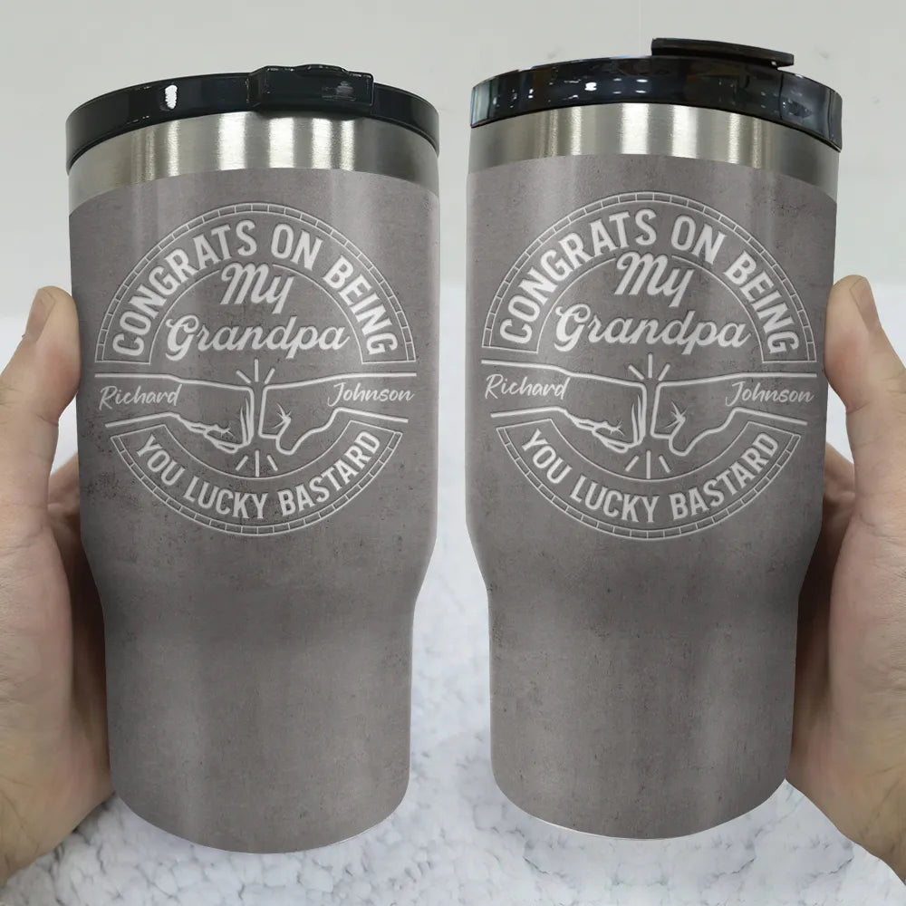Gift For Brothers, Gift For Bestie, Gift For Men - Congrats On Being My Brother You Lucky Man - Personalized Triple 3 In 1 Can Cooler