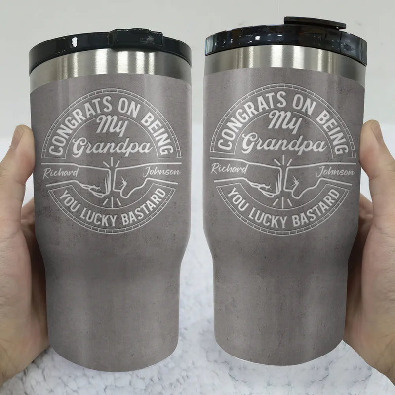 Gift For Brothers, Gift For Bestie, Gift For Men - Congrats On Being My Brother You Lucky Man - Personalized Triple 3 In 1 Can Cooler