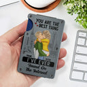 Gift For Couples, Gift For Husband, Gift For Boyfriend - Kissing Couple Best Thing Found On The Internet - Personalized Card Wallet With Money Clip