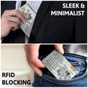 Gift For Couples, Gift For Husband, Old Couples - Couple When We Get To The End Of Our Lives Together - Personalized Card Wallet With Money Clip