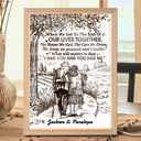 Gift For Couples, Old Couples, Gift For Husband, Gift For Wife - Couple When We Get To The End Of Our Lives Together - Personalized Light Up Picture Frame
