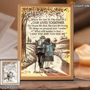 Gift For Couples, Old Couples, Gift For Husband, Gift For Wife - Couple When We Get To The End Of Our Lives Together - Personalized Light Up Picture Frame
