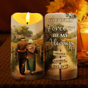 Gift For Wife, Old Couples - Painting Old Couple You And Me We Got This - Personalized Flameless LED Candle
