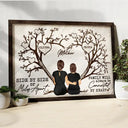 Gift For Mother,Gift For Grandma - Grandma Mom Family Will Always Be Connected By Heart - Personalized Poster
