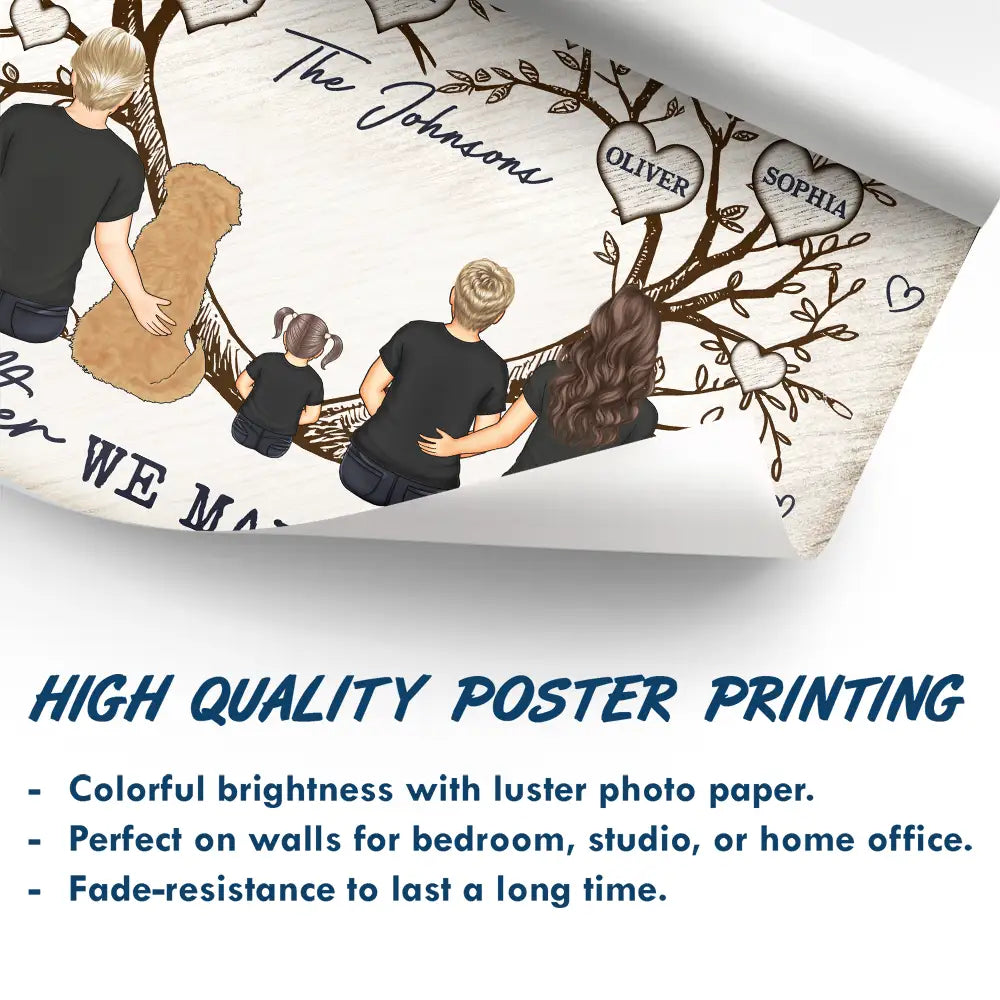 Gift For Couples, Gift For Husband, Gift For Wife, Pet Couple - Together We Make A Family Young Parents With Pet - Personalized Poster