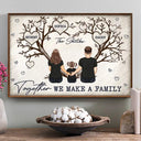 Gift For Couples, Gift For Husband, Gift For Wife, Pet Couple - Together We Make A Family Young Parents With Pet - Personalized Poster