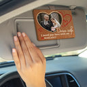 Expecting Dad,Gift For Husband,Custom Photo,Love - Custom Photo Drive Safe I Need You Here With Me - Personalized Custom Shaped Car Visor Clip