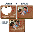 Expecting Dad,Gift For Husband,Custom Photo,Love - Custom Photo Drive Safe I Need You Here With Me - Personalized Custom Shaped Car Visor Clip