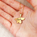 Mom - Daughters (Adult),Love - Daughter Mom You Are The Piece That Hold Us Together - Personalized Heart Puzzle Necklace Set