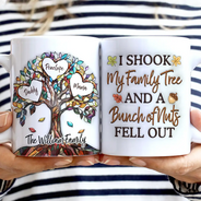 Gift For Yourself,Gift For Mother - I Shook My Family Tree - 3D Inflated Effect Printed, Personalized White Edge-to-Edge Mug
