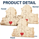 Family Lions - Gift For Parents, Father, Mother - Personalized Custom Shaped Wooden Puzzle