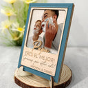 Gift For Father,Gift For Grandpa,Custom Photo,Funny - Custom Photo Dad Papa You Are The Best Thank You For Being There - Personalized 2-Layered Wooden Plaque With Stand