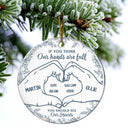 Christmas,Happy,Family - A Heart Full Of Love - Personalized Circle Ceramic Ornament