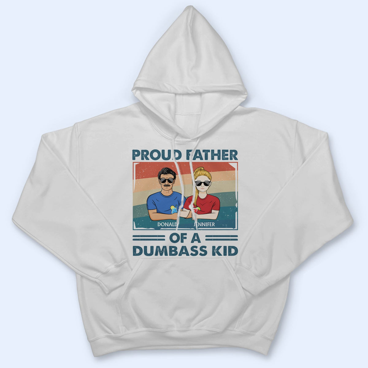 Fier père de quelques enfants - Cadeau amusant pour père, papa, grand-père - T-shirt personnalisé