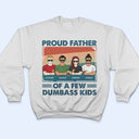 Fier père de quelques enfants - Cadeau amusant pour père, papa, grand-père - T-shirt personnalisé