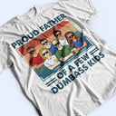 Fier père de quelques enfants - Cadeau amusant pour père, papa, grand-père - T-shirt personnalisé